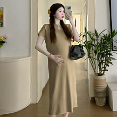 批发实拍新中式改良<b class='q'>旗袍</b>显瘦孕妇连衣裙中长孕妇产后哺乳裙