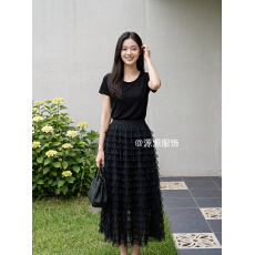 批发重工18层网纱蛋糕半身裙