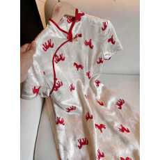 批发新中式小马刺绣巨好看连衣裙女装2026<b class='q'>新款</b>春夏小个子国风气质<b class='q'>旗袍</b>