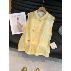 批发2026夏季新中式国风改良高级感刺绣盘扣无袖背心上衣女短款薄