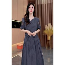 批发欧货<b class='q'>时尚</b>假两件连衣裙女2026夏季新款<b class='q'>妈妈装</b>气质百搭显瘦中长裙子