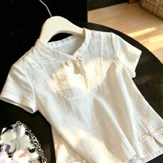 批发新中式<b class='q'>衬衫</b>盘扣短袖<b class='q'>t</b><b class='q'>恤</b>女2026新款夏季休闲<b class='q'>时尚</b>高级感中国风上衣