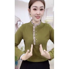 批发半高领蕾丝拼接长袖打底衫女秋冬洋气<b class='q'>百搭</b>妈妈装内搭<b class='q'>t</b><b class='q'>恤</b>德绒上衣