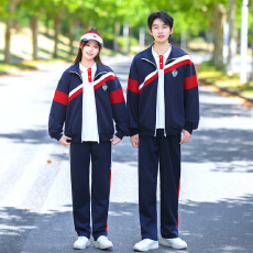 批发班服校服三件套小学生初中生套装运动会入场