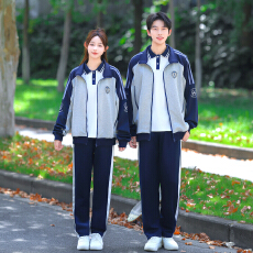 批发学院风小学生初中生班服校服套装三件套