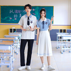 批发班服诗朗诵表演服学院风中小学生高中毕业照套装