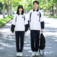 批发秋季新款中小<b class='q'>学生</b>学院风长袖卫衣<b class='q'>班</b><b class='q'>服</b>校<b class='q'>服</b>运动会套装两件套