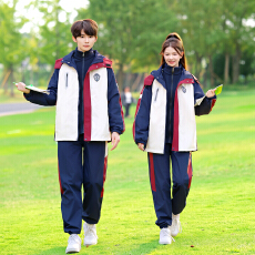 批发冲锋衣三四件套中小学生学院风<b class='q'>儿童</b>班服秋运动会校服