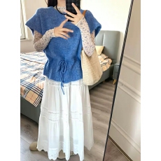 批发韩系氛围高级感上衣<b class='q'>针织衫</b>背心马甲套头毛衣女春秋季2026新款外穿