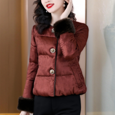批发妈妈冬装外套2025新款洋气棉袄加厚<b class='q'>棉衣</b>秋冬季羽绒棉服女款中年女