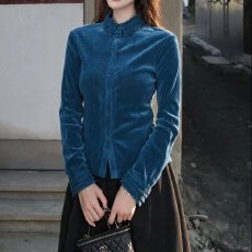 批发秋季新款时尚镂空<b class='q'>娃娃领</b>长袖<b class='q'>T</b><b class='q'>恤</b>女洋气减龄显瘦百搭休闲纯色上衣