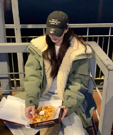 양털 Parker 서비스 여성 2026 년 겨울 새로운 워크웨어 면 의류 자켓 두꺼운 슬림해 보이는 작은 키 재킷