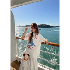 批发美式复古字母马年印花短袖T恤女2026春夏季<b class='q'>新款</b>宽松纯棉圆领上衣