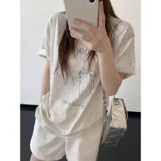 批发2026春夏<b class='q'>新款</b>韩版宽松显瘦百搭圆领短袖T恤女上衣潮流