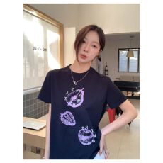 批发美式设计感水果印花短袖<b class='q'>t</b><b class='q'>恤</b>女夏季2026新款上衣