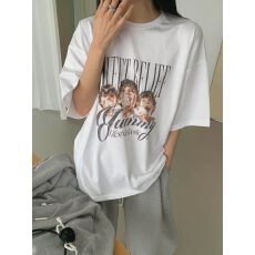 批发<b class='q'>外贸</b>原单2026新款220克纯棉上衣 <b class='q'>大码</b>印花短袖T恤女