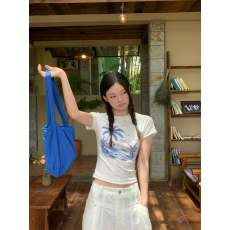 批发2026韩国<b class='q'>外贸</b>新款夏装韩系短袖T恤女韩版正肩<b class='q'>大码</b>印花