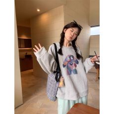 批发跨境外贸oversize卫衣运动<b class='q'>外套</b>潮ins女2026韩版<b class='q'>新款</b>秋冬装上衣女