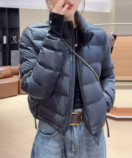 켄 콩 바람 쇼트 스타일 새로운 허리 수축 아래 면화 의류 여성 루즈핏 두꺼운 스탠드 칼라 작은 키 패딩 재킷 ins 트렌디