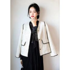 批发名媛仙气 2026春季新款小香名媛风气质优雅亮片短外套简约<b class='q'>时尚</b>