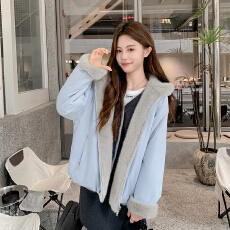 批发2026款仿水貂毛两面穿可拆卸毛领羽绒棉服宽松<b class='q'>保暖</b>超好看棉袄外套