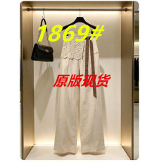 批发2026<b class='q'>新款</b>夏季轻奢小众不撞款意式老钱风轻奢高级感棕色亚麻西<b class='q'>装</b><b class='q'>裤</b>