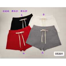 批发2025年秋冬韩系简约风高腰抽绳休闲<b class='q'>显瘦</b>百搭安迪绒针织阔腿<b class='q'>裤</b><b class='q'>短裤</b>