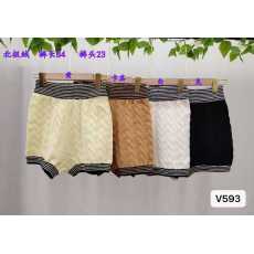 批发2025年秋冬韩系简约风高腰秋冬针织毛线拼色麻花针织短<b class='q'>裤</b>