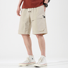批发夏季高品质男士多口袋潮版港风舒适凉爽休闲工装五分短裤