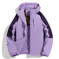 批发石墨烯情侣款加厚户外登山防风防水棉服拼色时尚棉衣冲锋衣外套