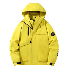 批发<b class='q'>潮牌</b>多口袋工装户外保暖骑行防风防雨情侣款冲锋衣夹克外套三合一