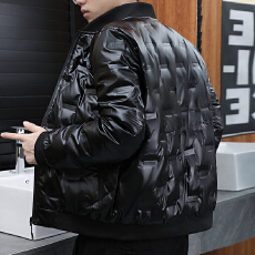 批发冬季新款亮面羽绒服冬天防寒保暖羽绒衣白鸭绒加绒加厚男羽绒外套