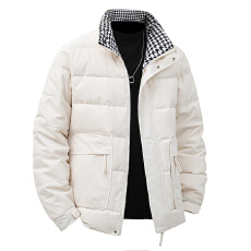 新国标冬季白鸭绒立领男女同款防风保暖宽松休闲保暖羽绒外套
