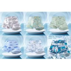 批发高品质弹力精品男士亲肤养生按摩冰感无痕平脚<b class='q'>内裤</b>盒装两条装