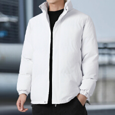 批发男士冬季新款时尚棒球领百搭加厚御寒保暖外套潮流休闲棉衣-