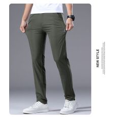 批发男士新款运动宽松直筒商务长裤夏季薄款速干休闲裤