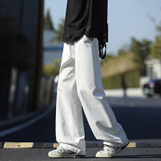 批发四季日系纯棉工装裤男美式高街宽松春秋长裤束脚卫裤运动休闲裤子