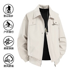 批发2026春夏主推爆款 厂家直销爆款翻领宽松飞行夹克舒适帅气男女款