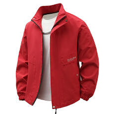 新款春季高品质立领夹克外套男士韩版潮流牌帅休闲修身外穿衣服