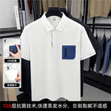 批发爆款高品质男仿棉圆珠10A级抗菌冰感吸湿排汗<b class='q'>商务</b>polo衫短袖