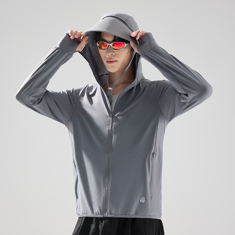 여름 얼음 실크 자외선 차단 의류 남녀 야외 피부 의류 50 위 국방 자외선 얇고 가벼운 통기성 모자 자외선 차단 복