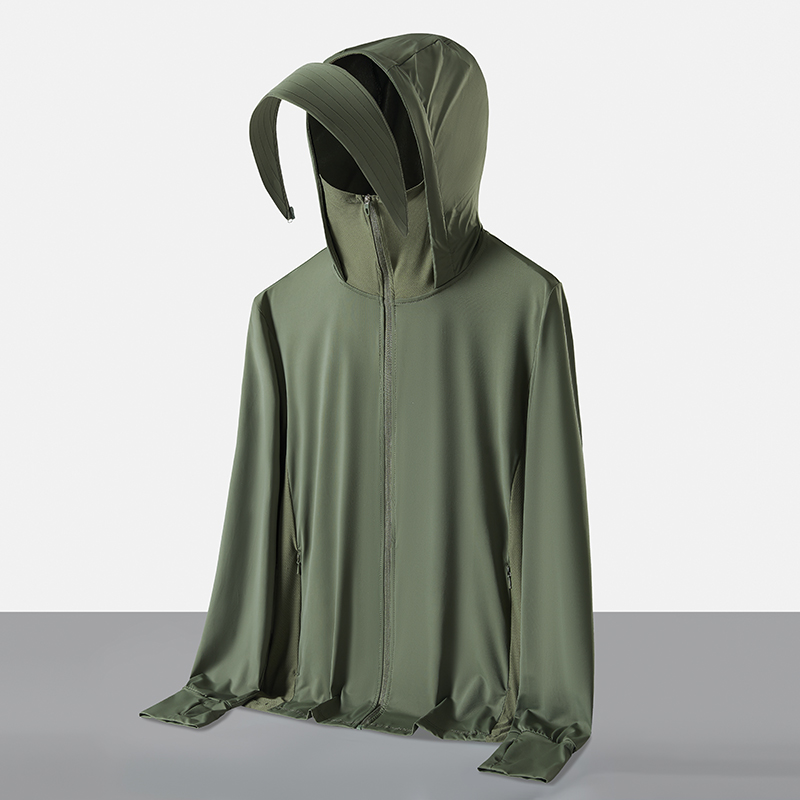 upf100+ 얼음 실크 자외선 차단 의류 남녀 여름 야외 피부 의류 국방 자외선 얇고 가벼운 통기성 자외선 차단 복