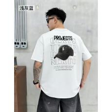 批发高品质潮牌棉亲肤透气青少年潮版印花t罗马丝光棉潮牌休闲宽松T恤