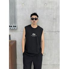 棉亲肤透气青少年潮版印花t罗马丝光棉潮牌休闲宽松T恤背心