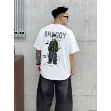 批发高品质棉亲肤透气青少年潮版双面印花t罗马丝光棉潮牌休闲宽松T恤