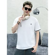 高品质棉亲肤透气青少年潮版印花t罗马丝光棉潮牌休闲宽松T恤