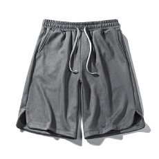 批发<b class='q'>夏</b>季新款麂皮绒纯色短裤男工厂直供休闲裤大码五分裤男装