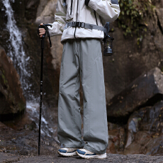 批发爆款微喇<b class='q'>裤子</b>新款春夏季三防冲锋冰丝裤港风工装裤cleanfit休闲裤