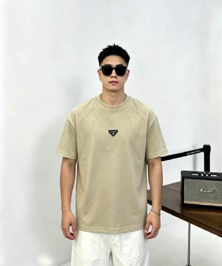높은 품질 면 프로 피부 통기성 청소년 트렌디 에디션 양면 프린트 로마 실광택 코튼 조수 브랜드 캐주얼 루즈핏 티셔츠