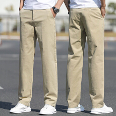 批发春<b class='q'>夏</b>新款商务男士纯棉宽松弹力舒适透气直通休闲西装裤